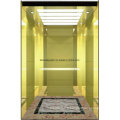 Ascenseur d&#39;ascenseur de passager Gold Mirror Etching Hl-X-054